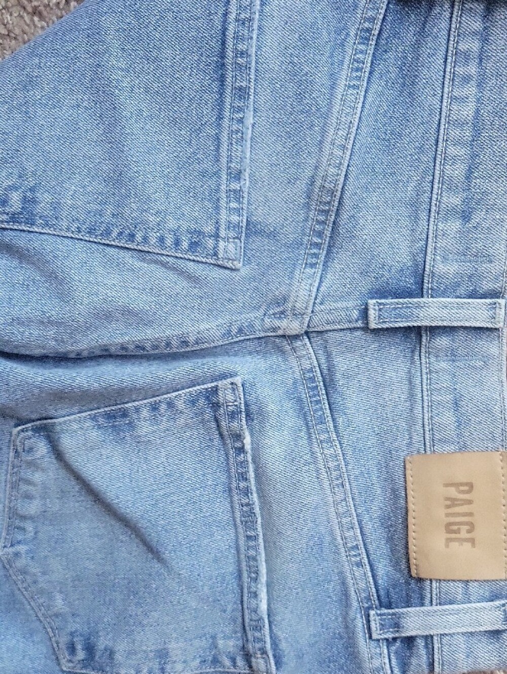 PAIGE Cameron Ankle Wide Leg High-Rise Jeans in Medium Blue Wash Sz26 - Picture 16 of 16